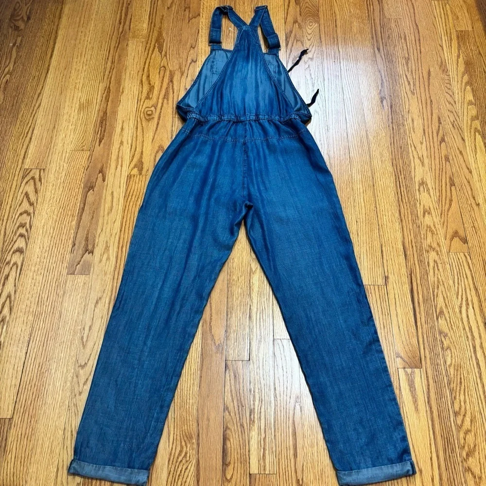 Love Stitch Women's S Preppy Baggy Chambray oversized slouchy Jumpsuit Overalls